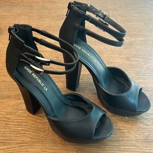 Platform heels sandals